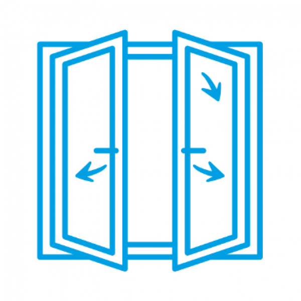 Alüminyum Tijli Çift Kanat Çift Açılım Sistem
